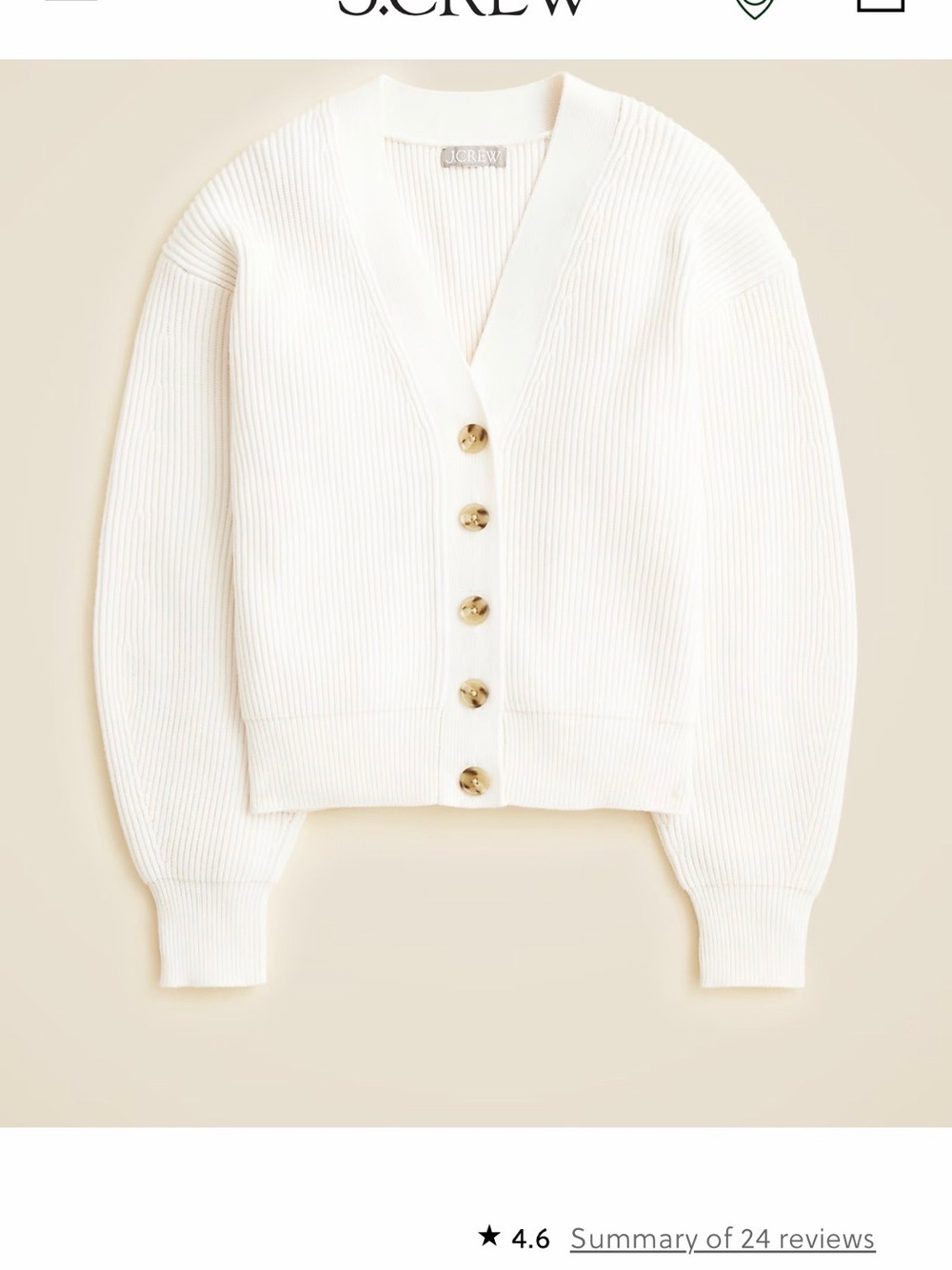 J. Crew Sculptural Cardigan